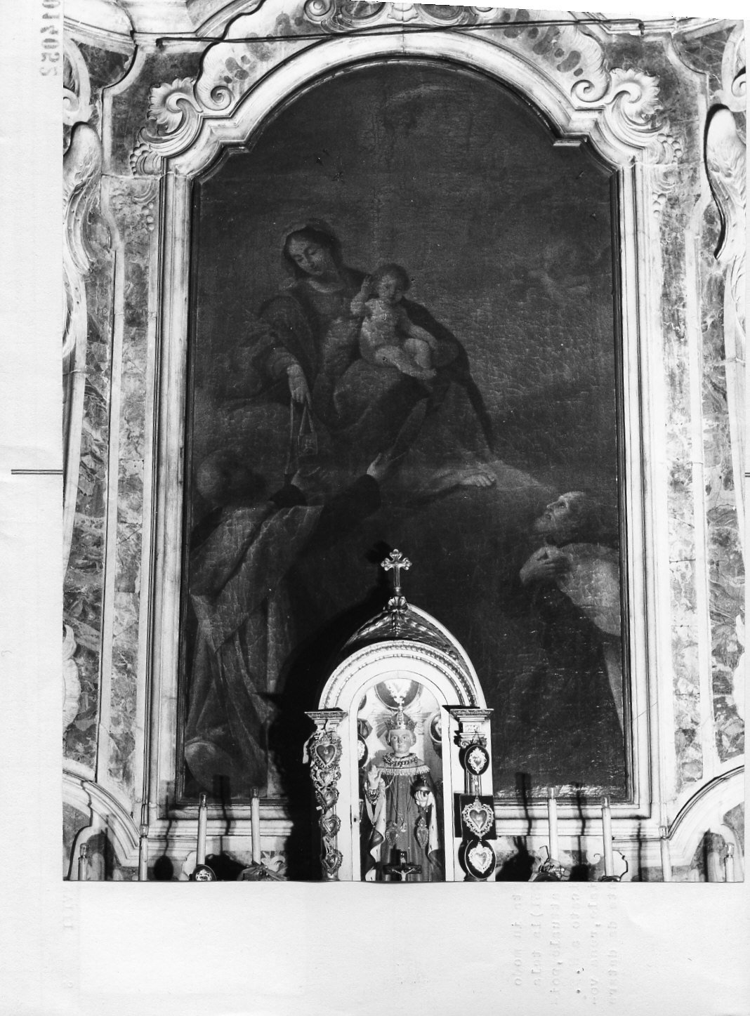 Madonna del Carmelo (dipinto, opera isolata) - ambito italiano (seconda metà sec. XVIII)