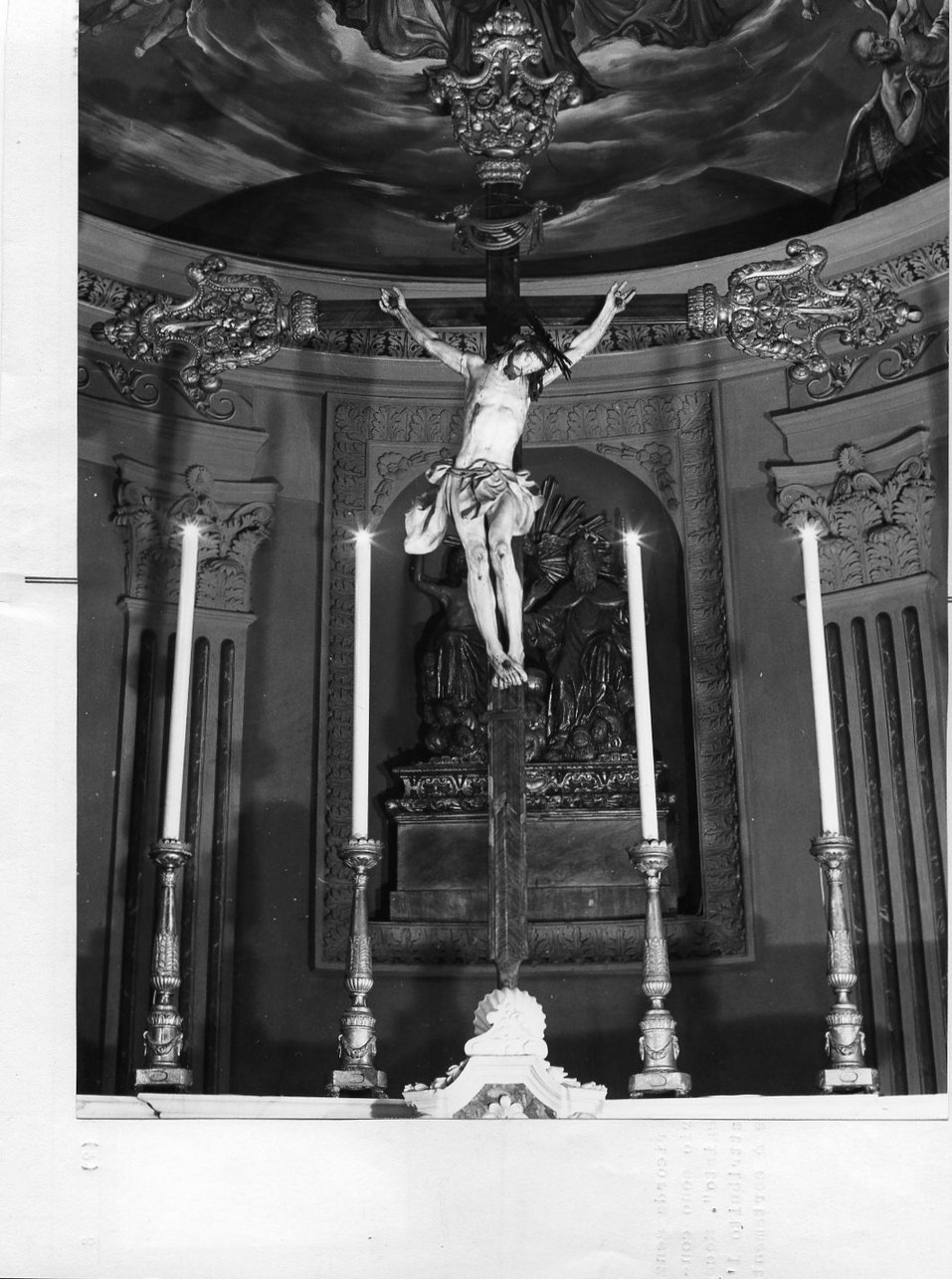 Cristo crocifisso (scultura, opera isolata) di Bissoni Giovanni Battista (attribuito) (prima metà sec. XVII)