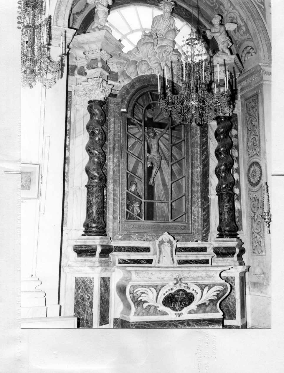altare, complesso decorativo - bottega ligure (prima metà sec. XVIII)