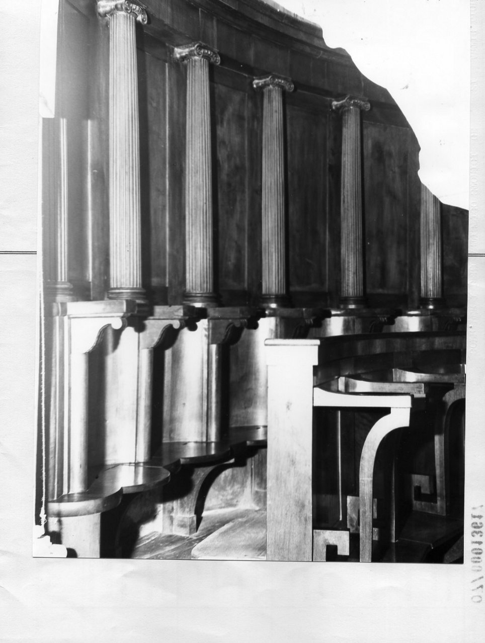 stalli del coro, insieme - bottega ligure (inizio sec. XIX)