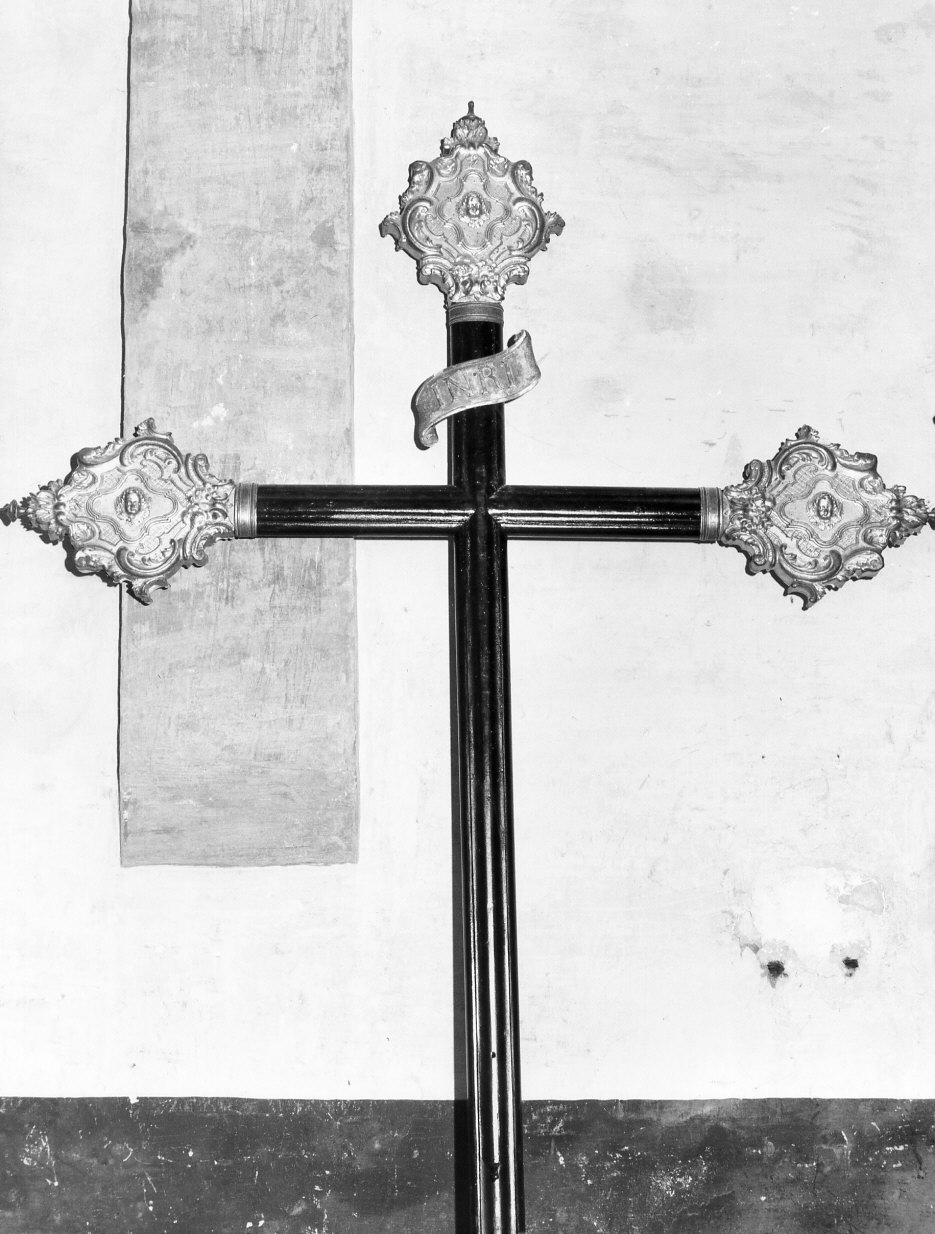 croce processionale, opera isolata - bottega ligure (sec. XIX)