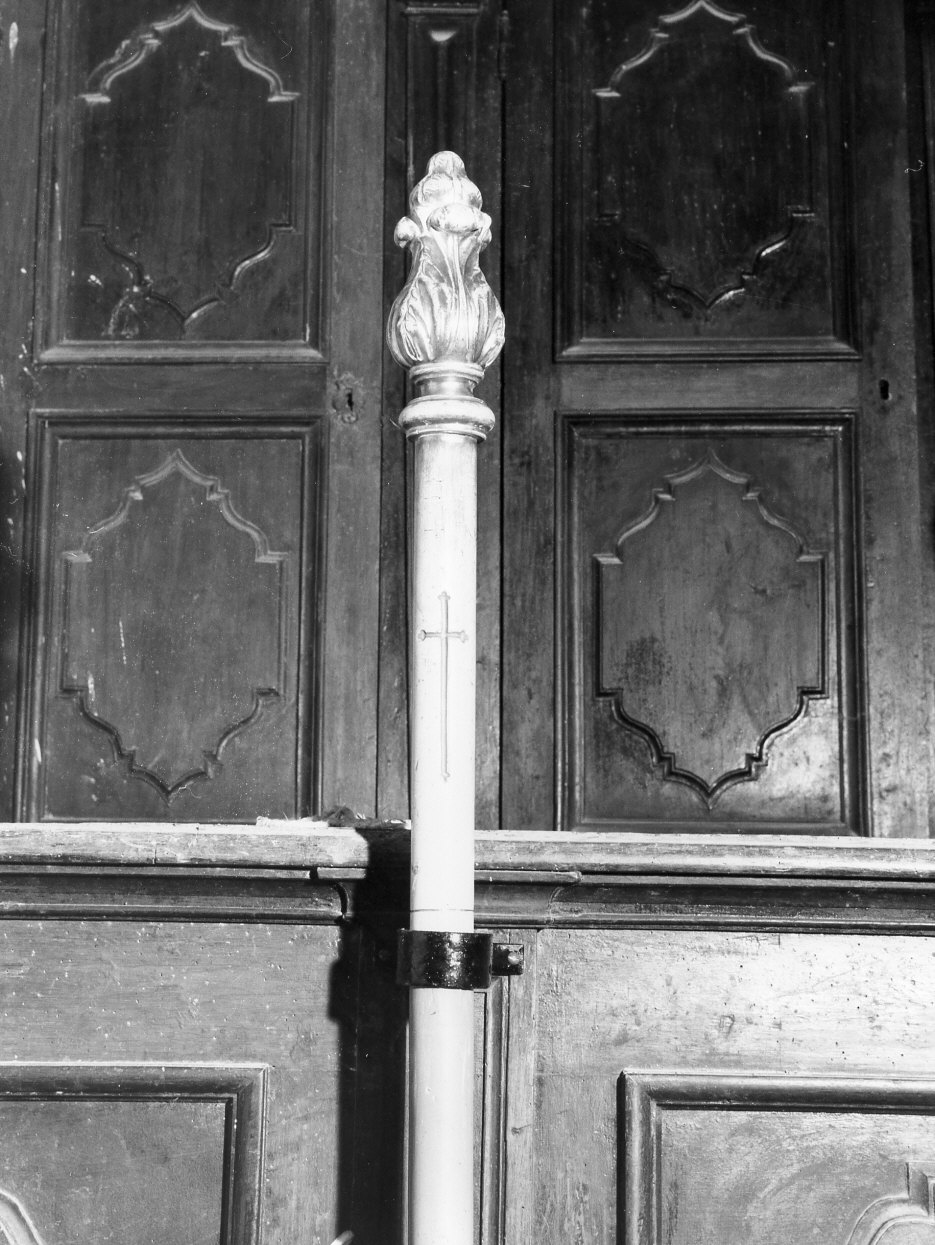 mazza processionale, coppia - bottega ligure (sec. XIX)