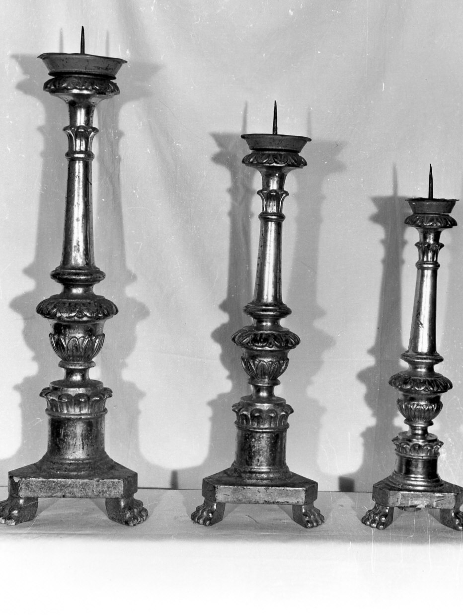 candeliere, serie - bottega ligure (sec. XIX)