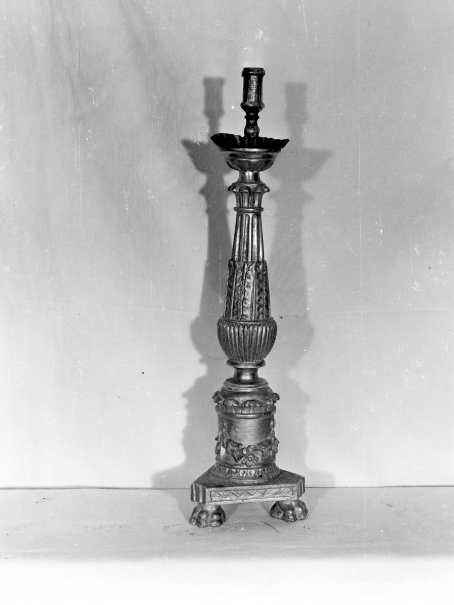 candeliere, serie - bottega ligure (sec. XIX)