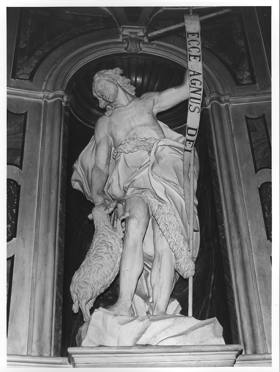 San Giovanni Battista (statua, opera isolata) di Maragliano Anton Maria (sec. XVIII, sec. XIX)