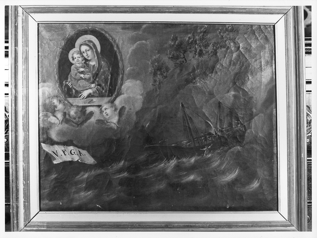 miracolo della Madonna (ex voto, opera isolata) - ambito italiano (prima metà sec. XIX)