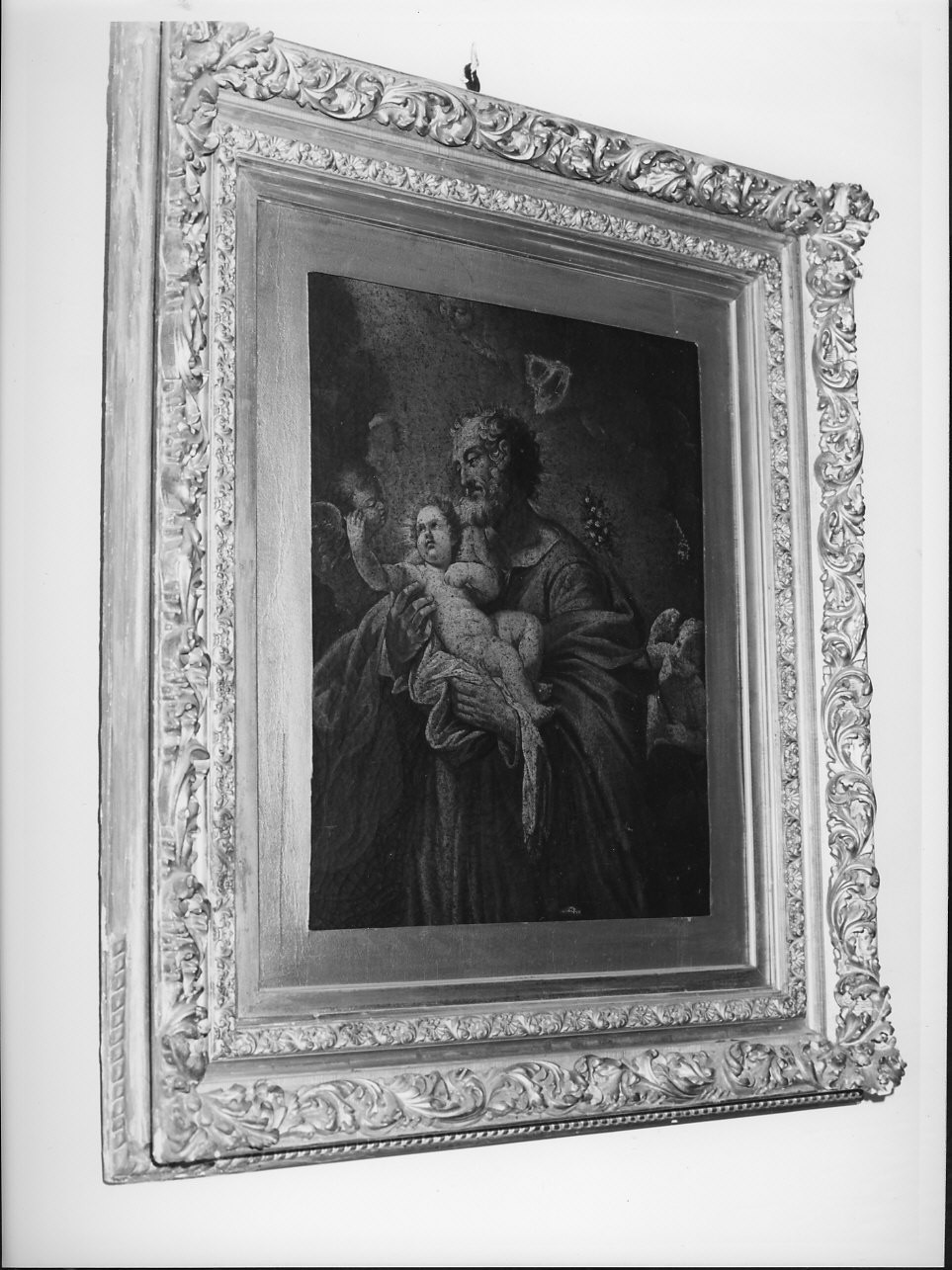 San Giuseppe e Gesù Bambino (dipinto, opera isolata) - ambito italiano (fine sec. XVIII)