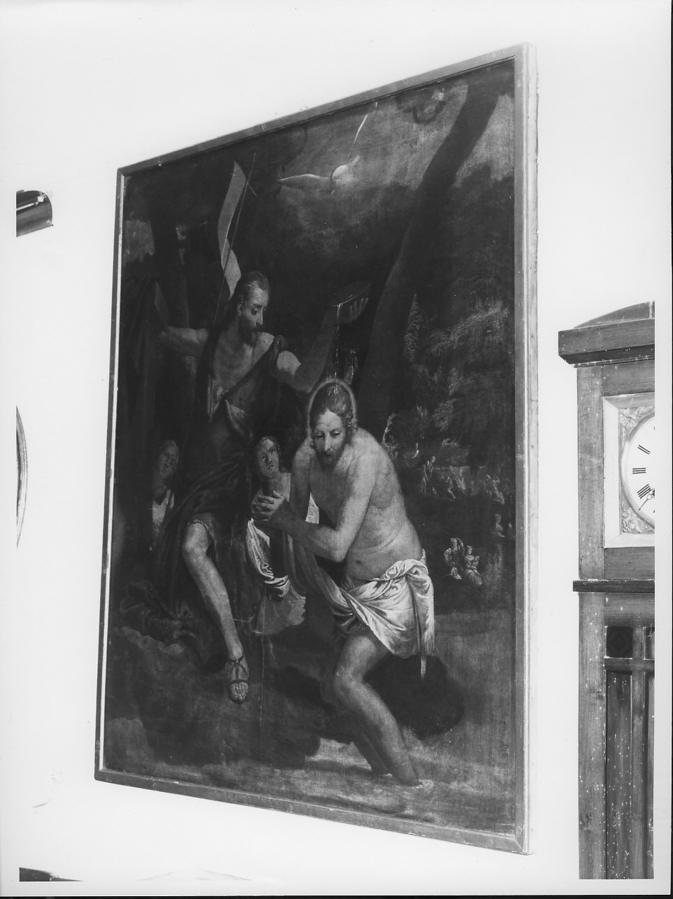 battesimo di Cristo (dipinto, opera isolata) - ambito veneto (sec. XVI)