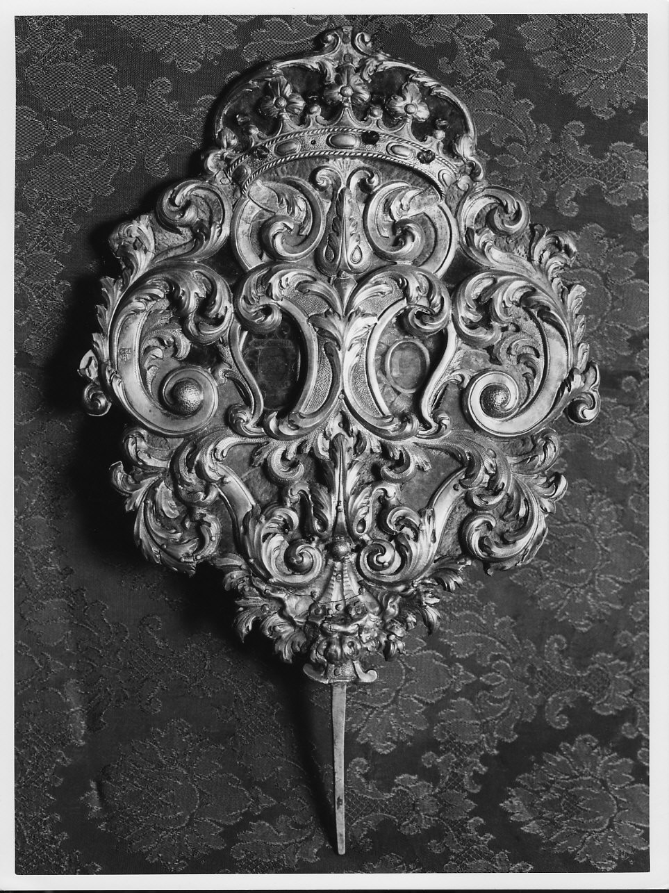 motivi decorativi floreali (reliquiario, frammento) - bottega ligure (sec. XVIII)