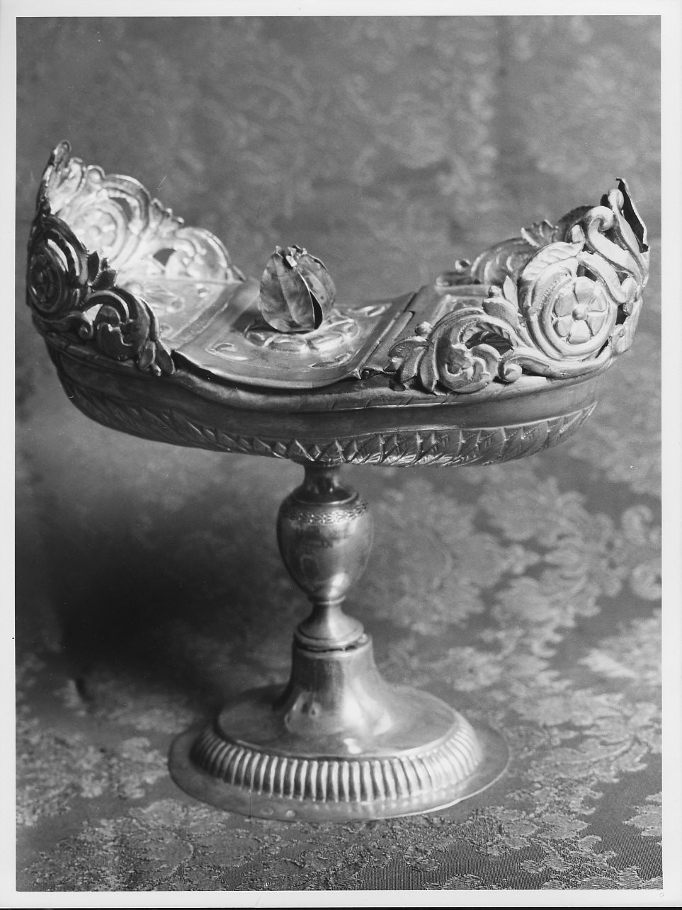 motivi decorativi vegetali (navicella portaincenso, opera isolata) - bottega ligure (prima metà sec. XIX)