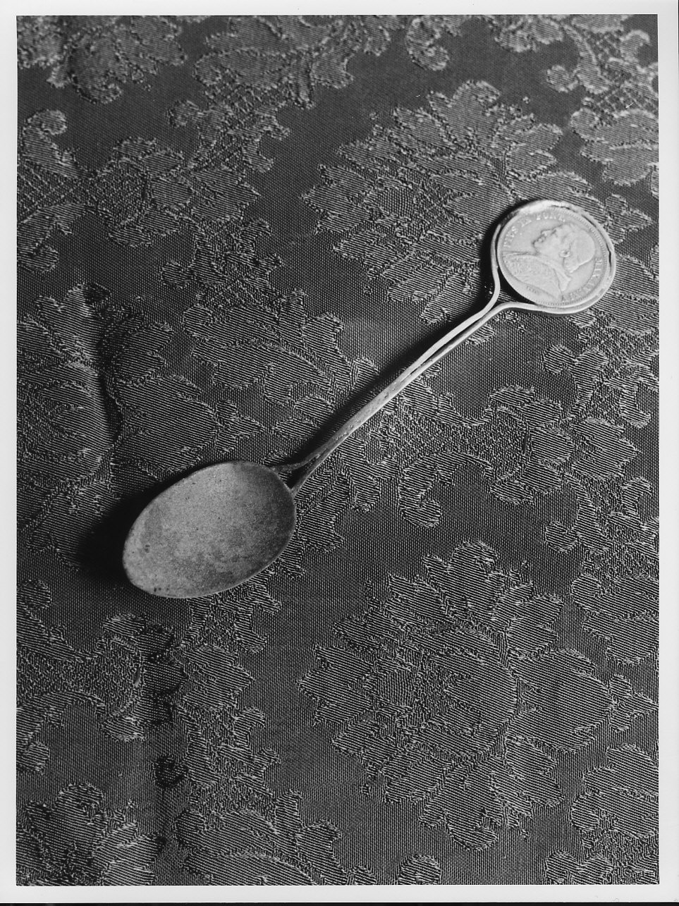 ritratto d'uomo di profilo (cucchiaio per incenso, opera isolata) - bottega italiana (sec. XIX)