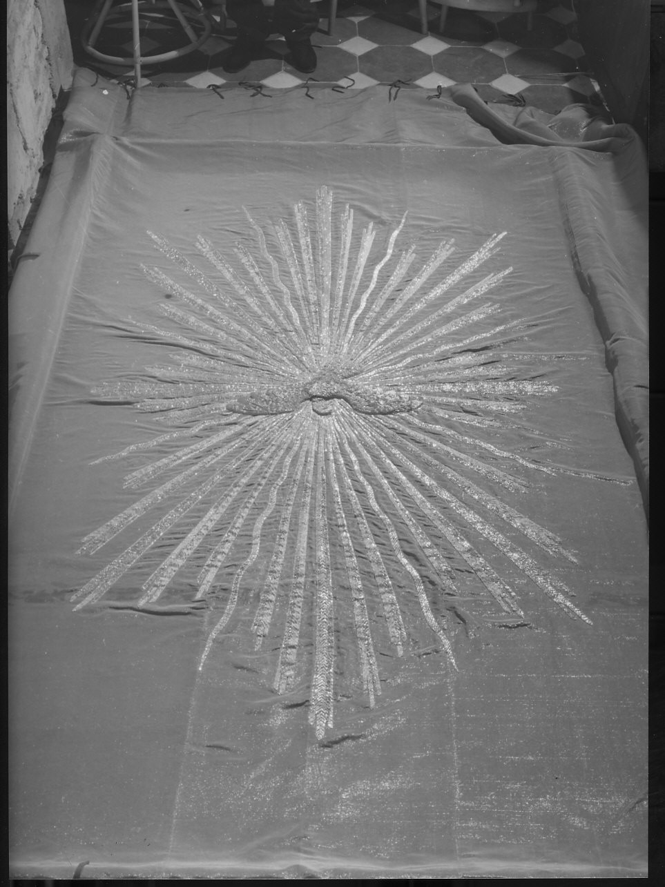 colomba dello Spirito Santo (baldacchino, opera isolata) - manifattura ligure (metà sec. XIX)