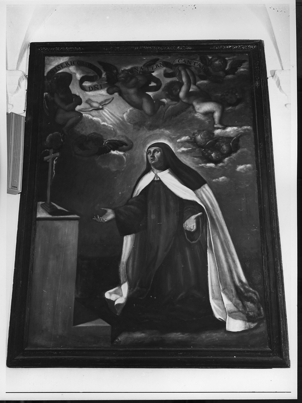 Santa Teresa d'Avila ha la visione della colomba (dipinto, opera isolata) - ambito ligure (prima metà sec. XVIII)
