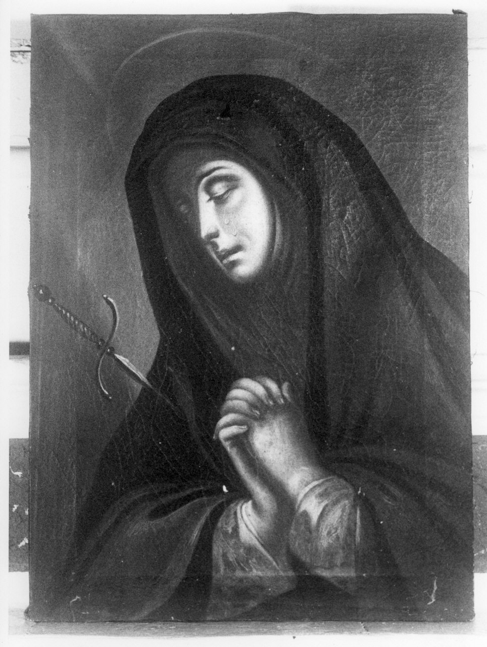 Madonna Addolorata (dipinto, opera isolata) - ambito italiano (sec. XVIII)