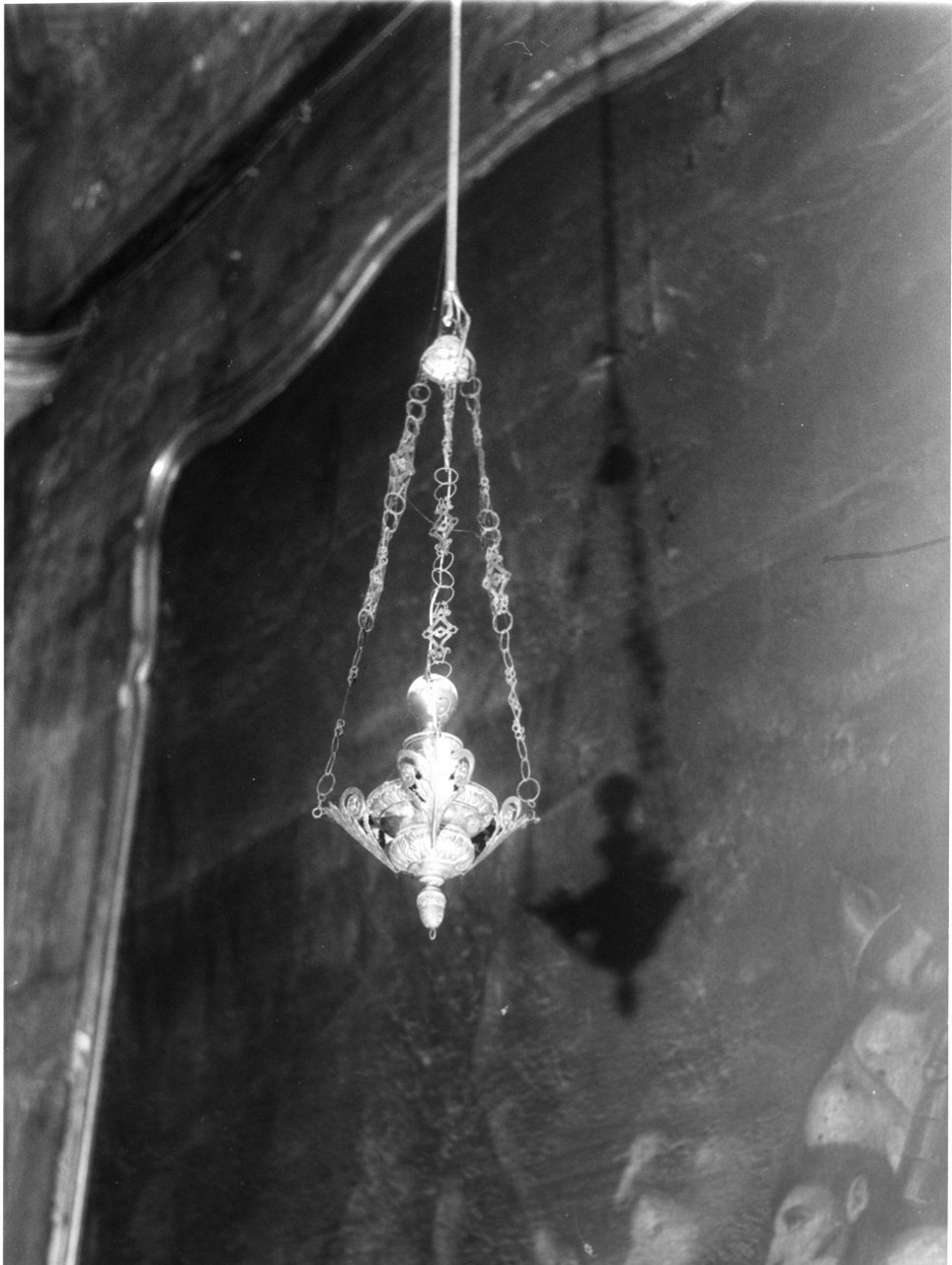 lampada pensile, opera isolata - bottega ligure (sec. XIX)