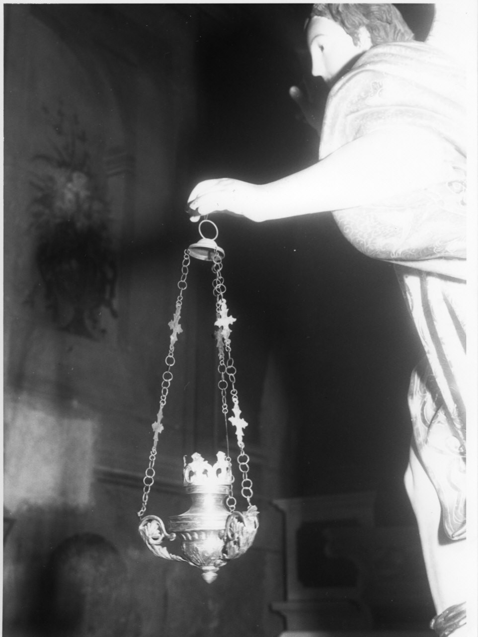 lampada pensile, opera isolata - bottega ligure (primo quarto sec. XX)