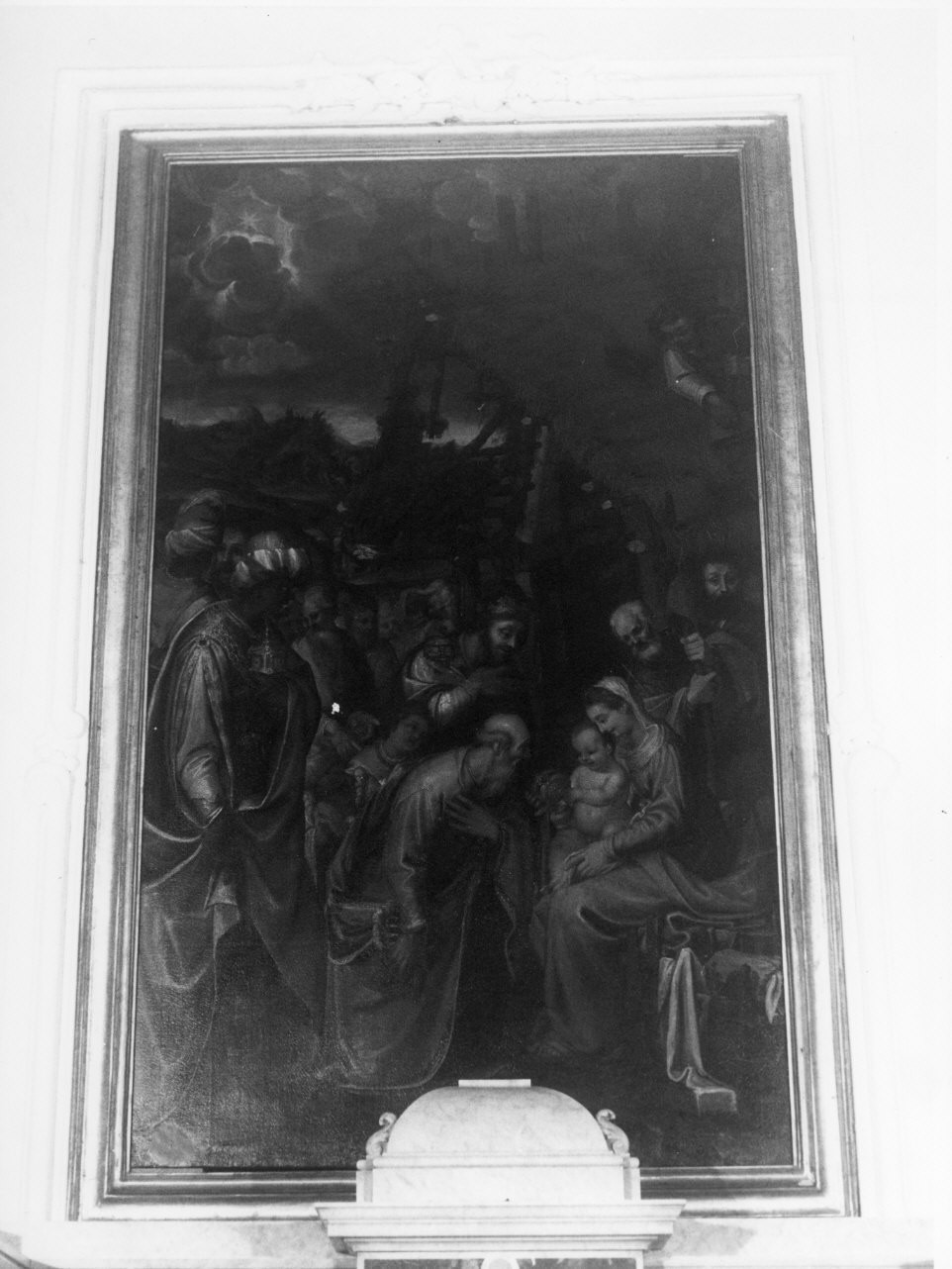 adorazione dei Re Magi (dipinto, opera isolata) - ambito italiano (sec. XX)