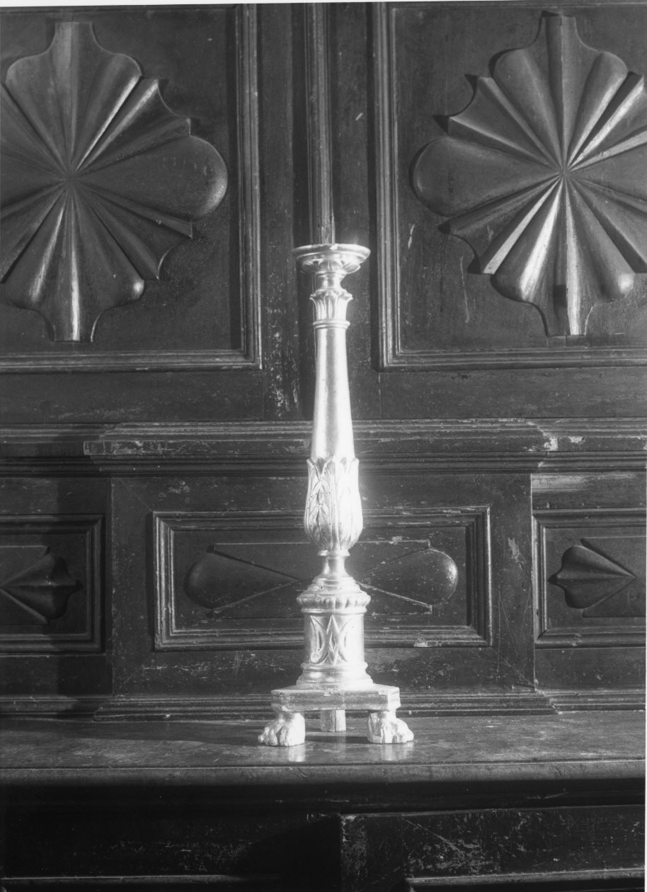 monogramma mariano (candeliere d'altare, opera isolata) - bottega ligure (sec. XIX)