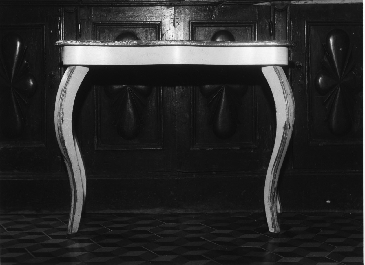 tavolo da muro, opera isolata - bottega ligure (seconda metà sec. XIX)