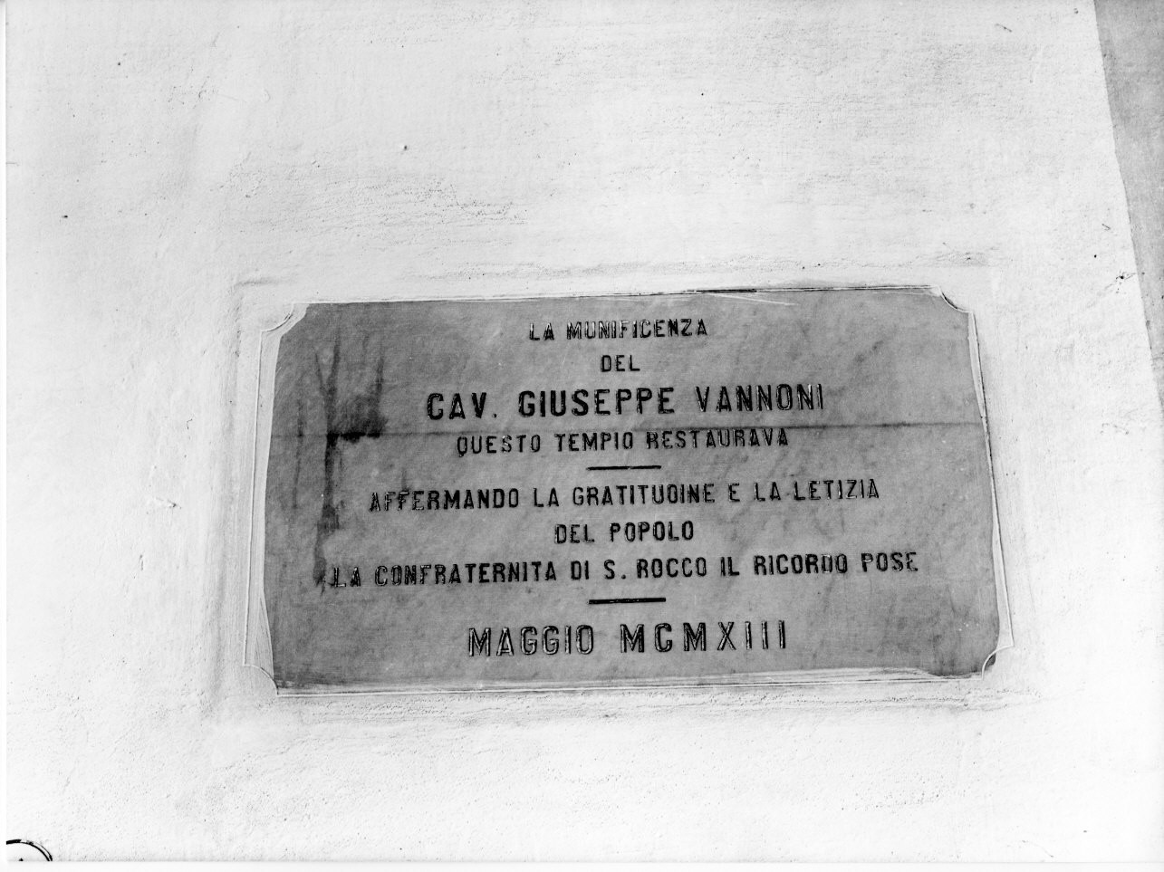 lapide, opera isolata - bottega ligure (sec. XX)