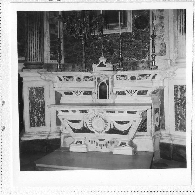 Madonna del Rosario (altare, opera isolata) di Solari Giuseppe (prima metà sec. XIX)