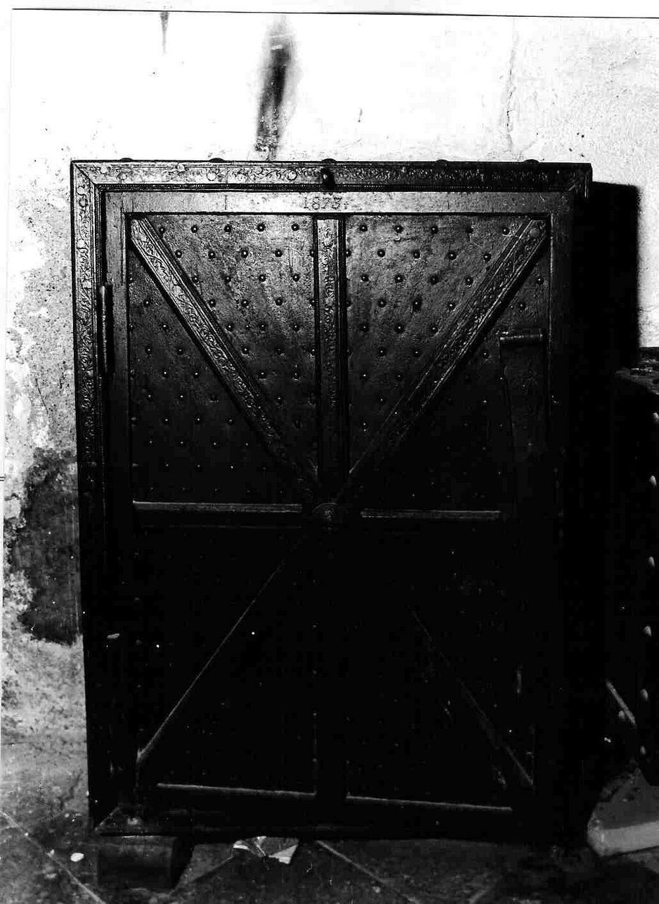 cassaforte, opera isolata - bottega italiana (terzo quarto sec. XIX)