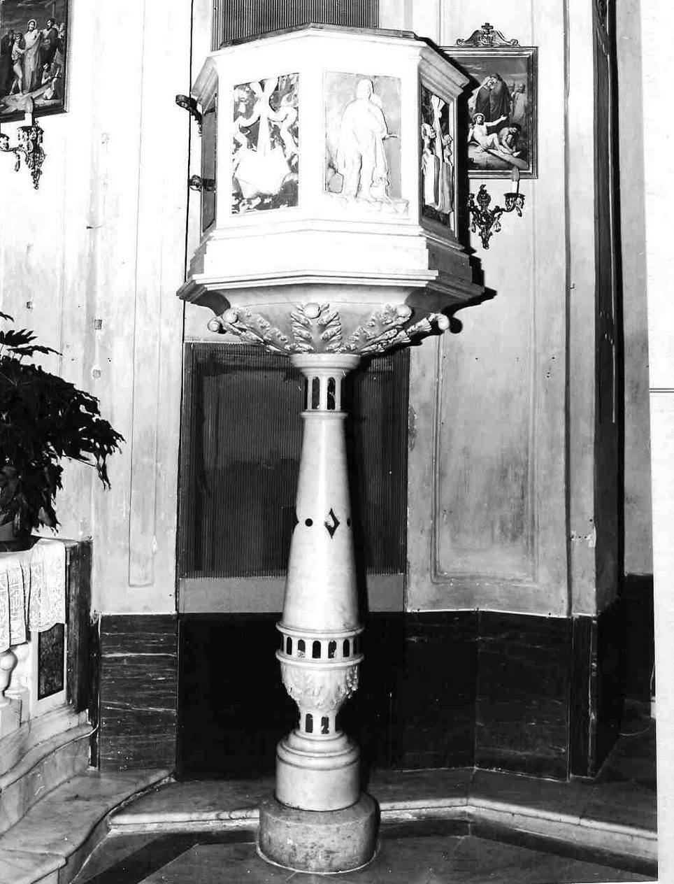 pulpito, opera isolata - bottega italiana (sec. XIX)