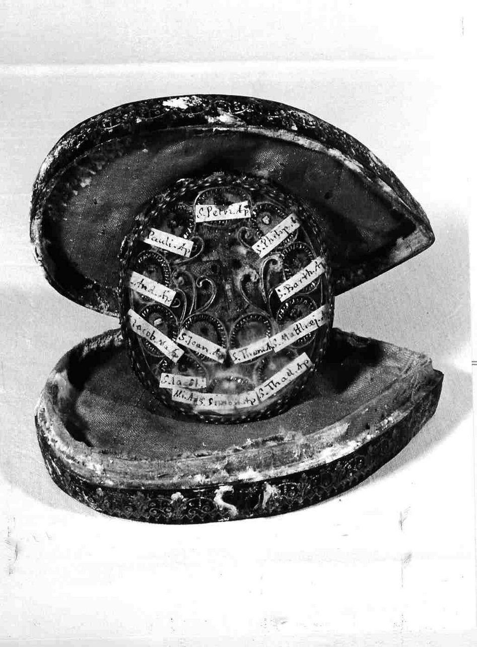 reliquiario, opera isolata - bottega ligure (sec. XVIII)