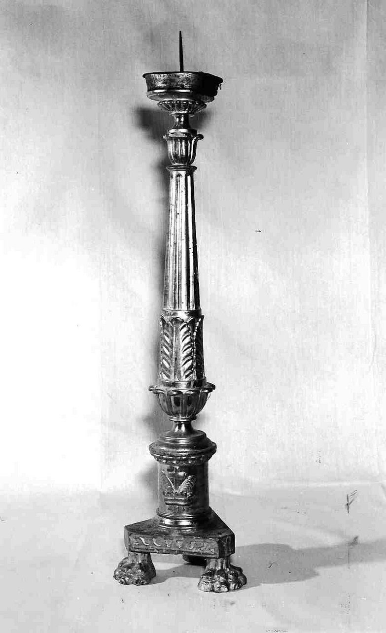 candeliere, serie - bottega ligure (sec. XIX)