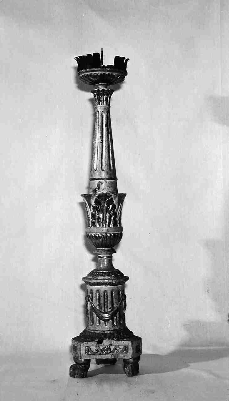 candeliere, serie - bottega ligure (sec. XIX)