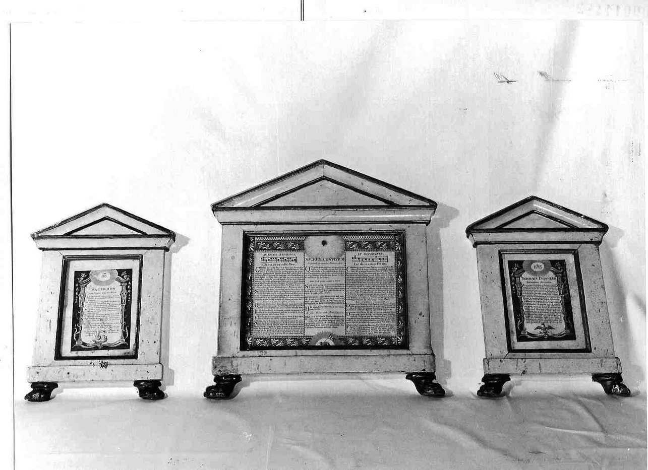 cartagloria, elemento d'insieme - bottega ligure (sec. XIX)