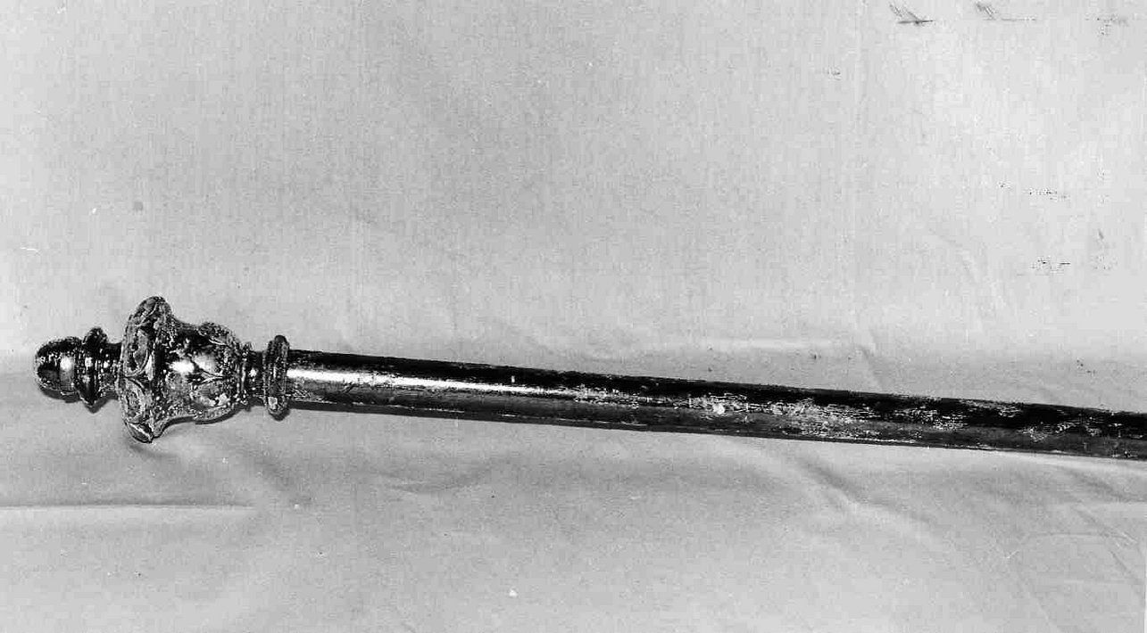 asta di baldacchino processionale, serie - bottega ligure (inizio sec. XIX)