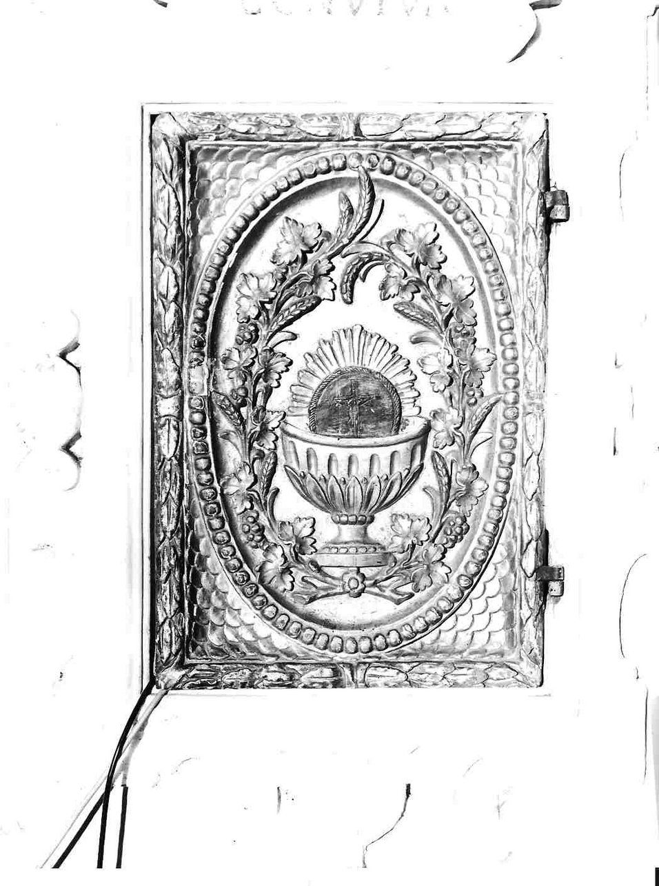 sportello di tabernacolo, elemento d'insieme - bottega italiana (seconda metà sec. XIX)