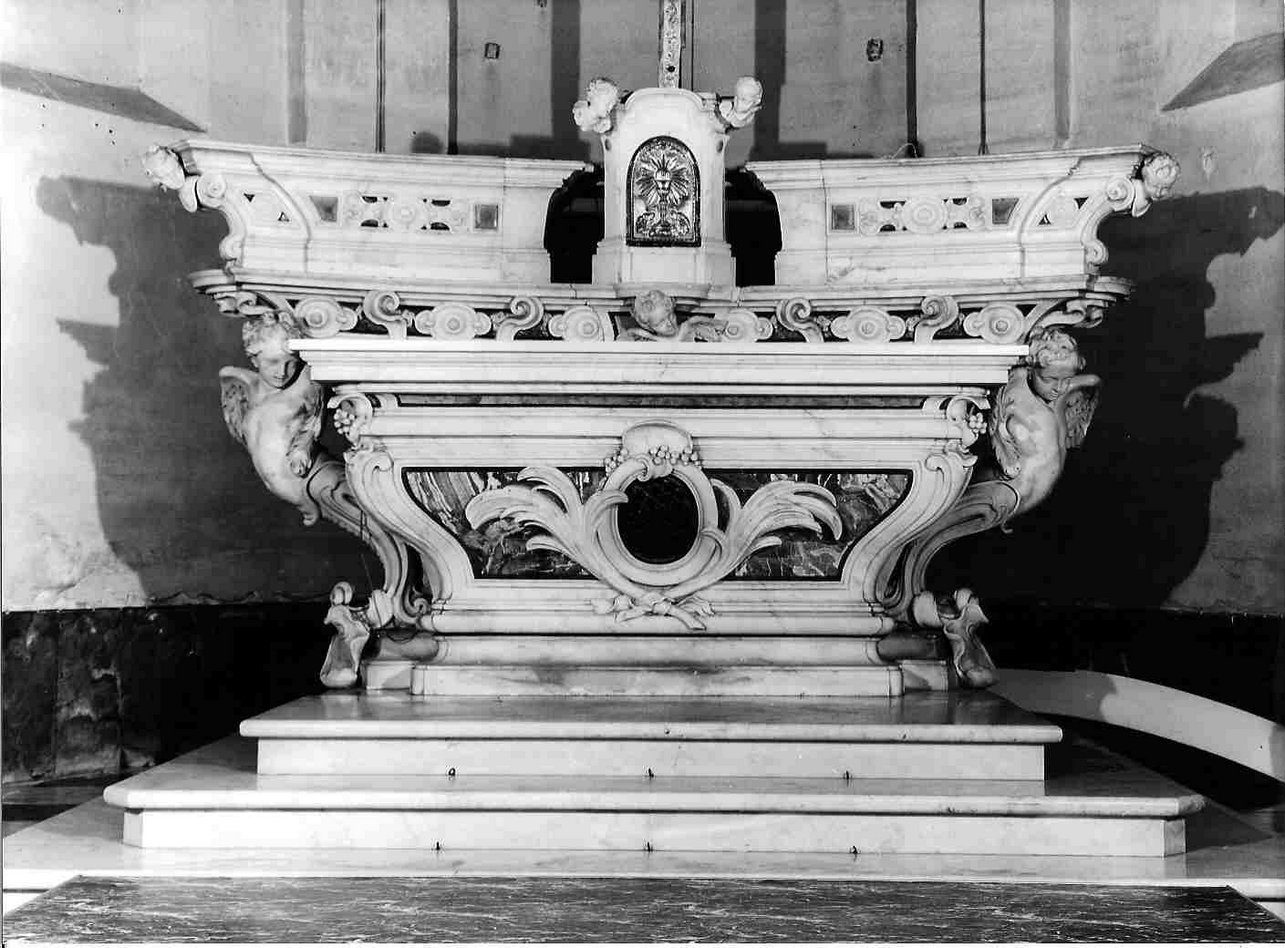 altare maggiore, insieme - bottega ligure (fine sec. XVII)