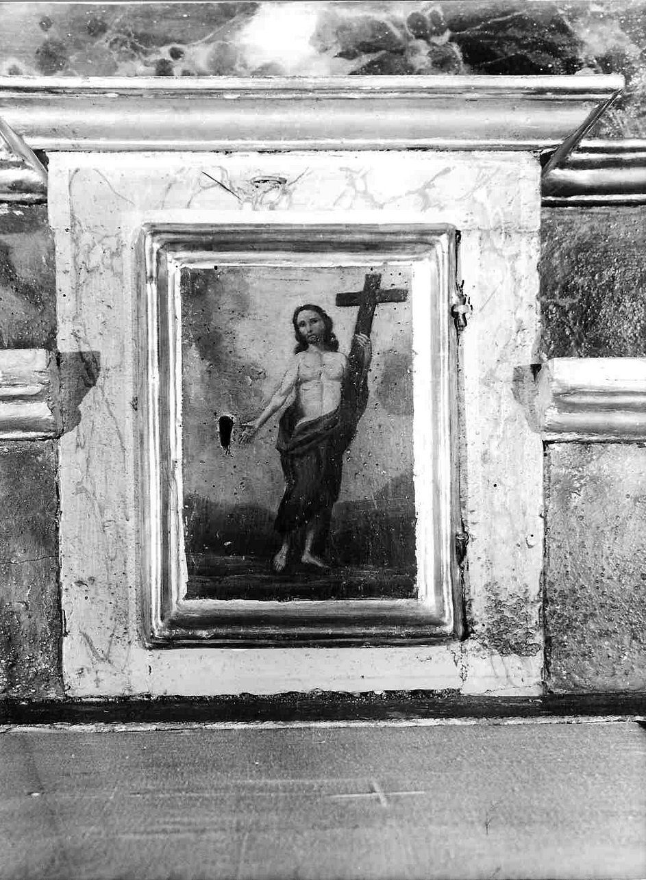 Cristo risorto (sportello di tabernacolo, elemento d'insieme) - bottega ligure (secc. XVIII/ XIX)