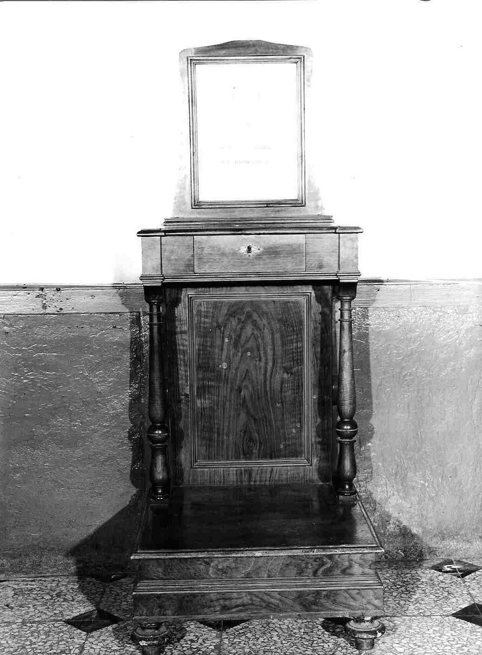 inginocchiatoio, opera isolata - bottega ligure (secc. XIX/ XX)