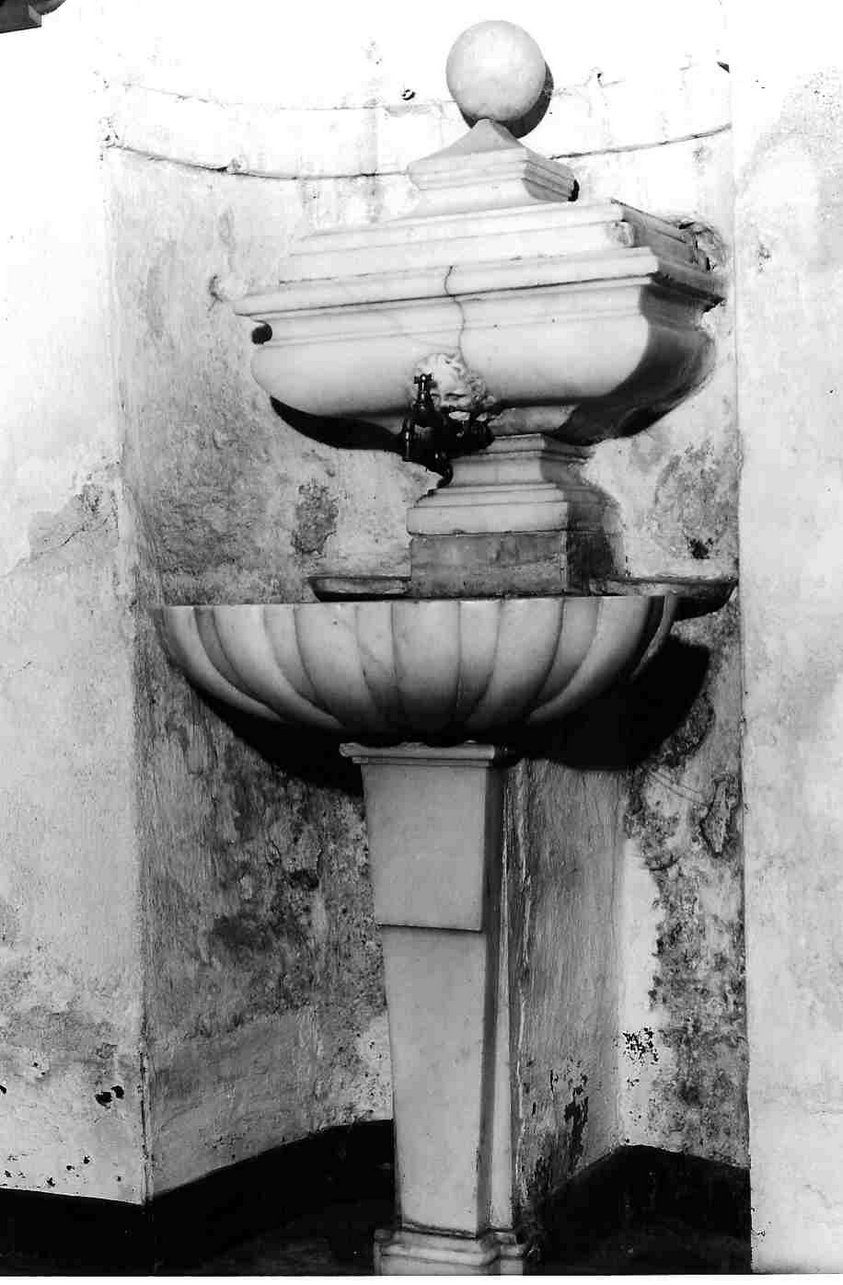 lavabo da sacrestia, opera isolata - bottega ligure (secc. XVIII/ XIX)