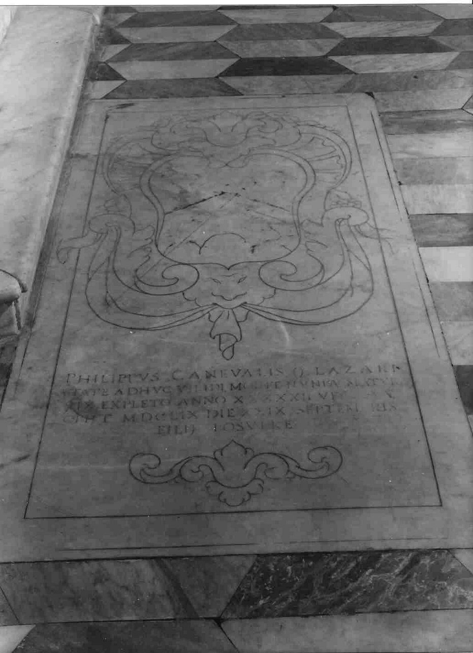 lapide, opera isolata - bottega ligure (seconda metà sec. XVII)