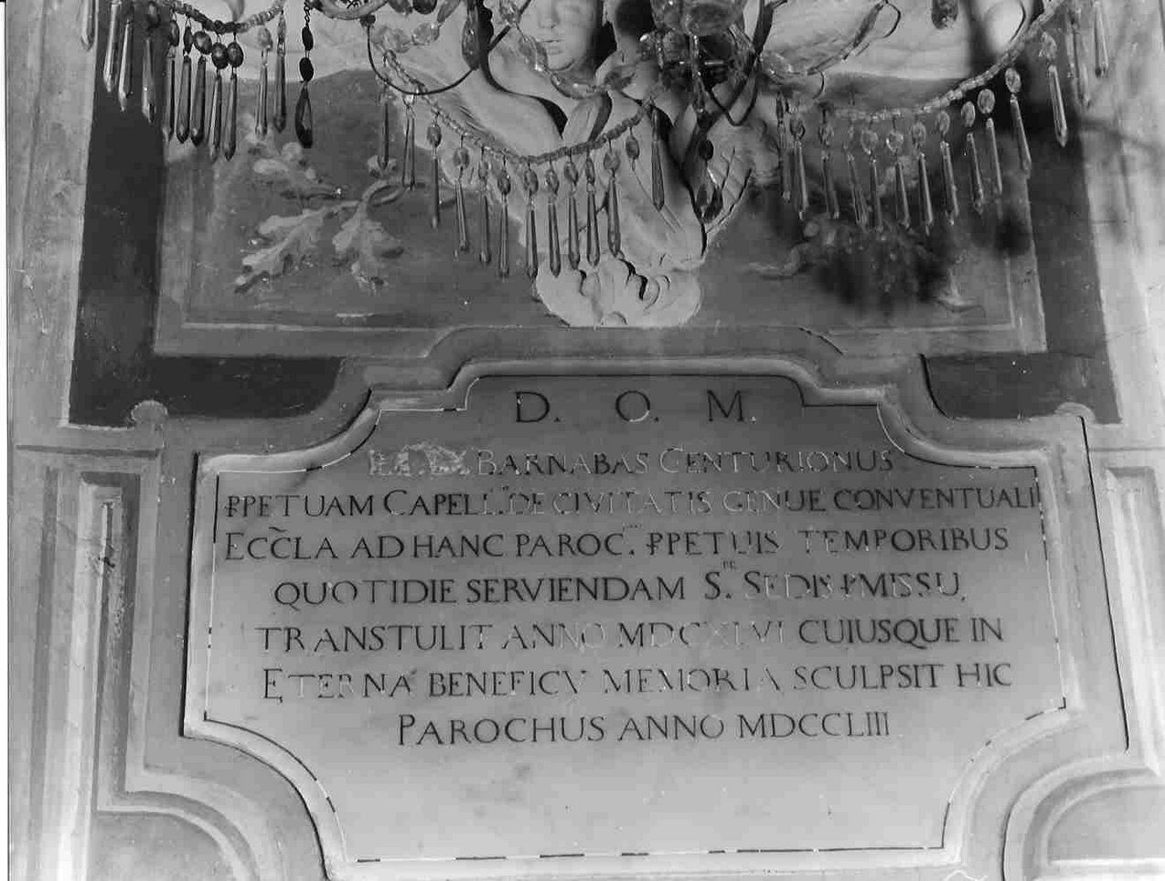 lapide, opera isolata - bottega ligure (terzo quarto sec. XVIII)