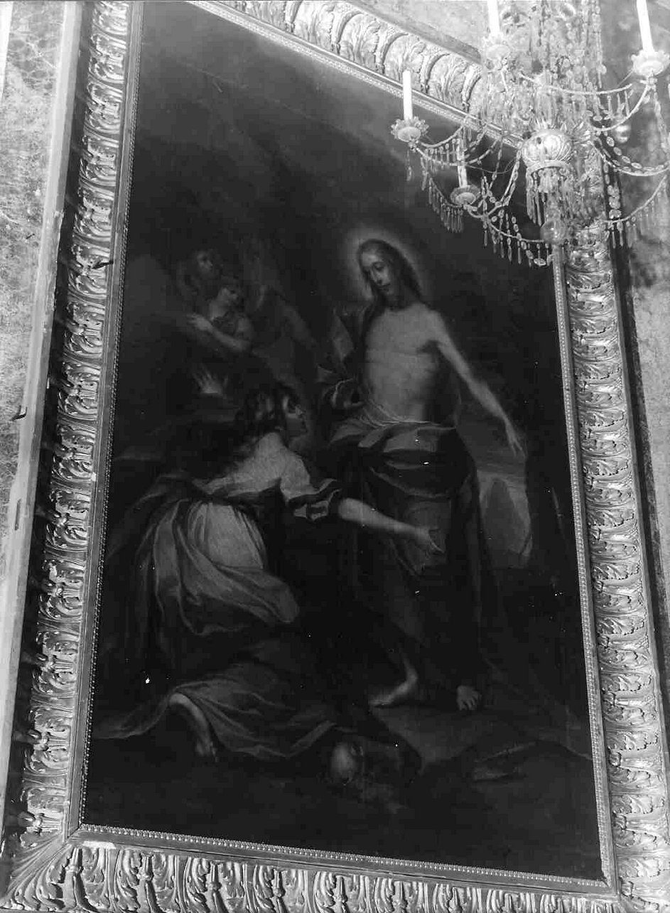 apparizione di Cristo risorto a Santa Maria Maddalena (dipinto, opera isolata) di Tagliafichi Santino Fortunato (secc. XVIII/ XIX)