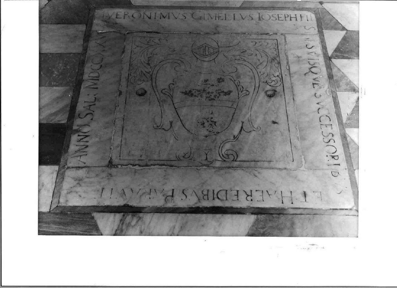 lapide, opera isolata - bottega ligure (sec. XVIII)