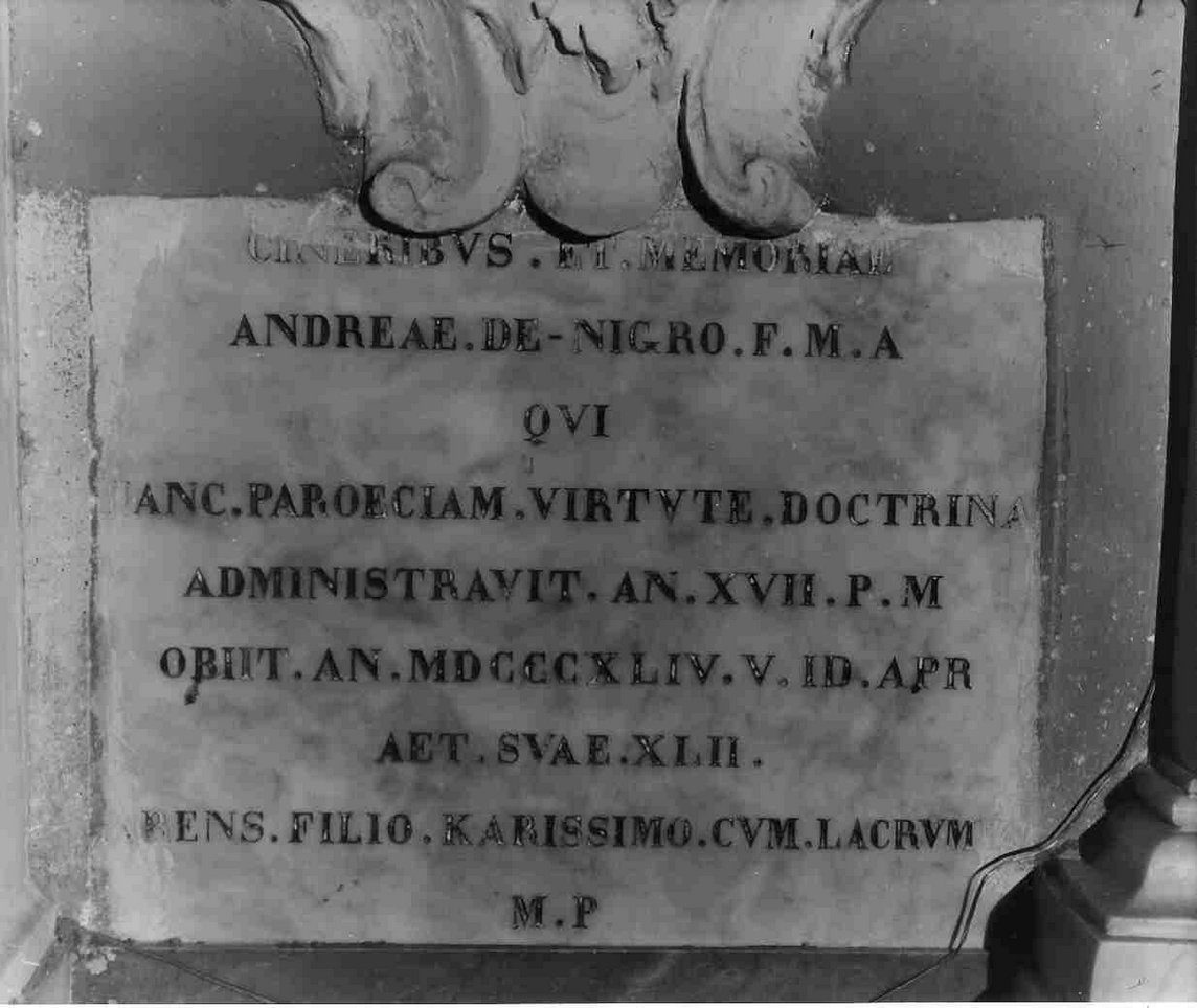 lapide, opera isolata - bottega ligure (sec. XIX)