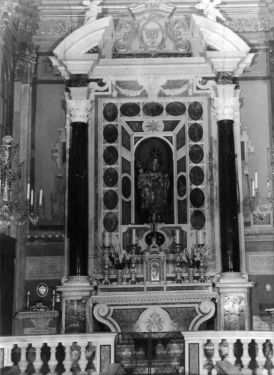 Madonna del Rosario (altare, insieme) - bottega ligure (metà sec. XVIII)