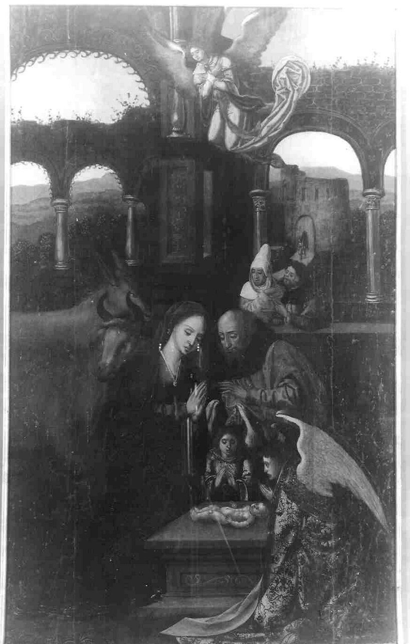 natività di Gesù (dipinto, pendant) - ambito fiammingo (prima metà sec. XVI)