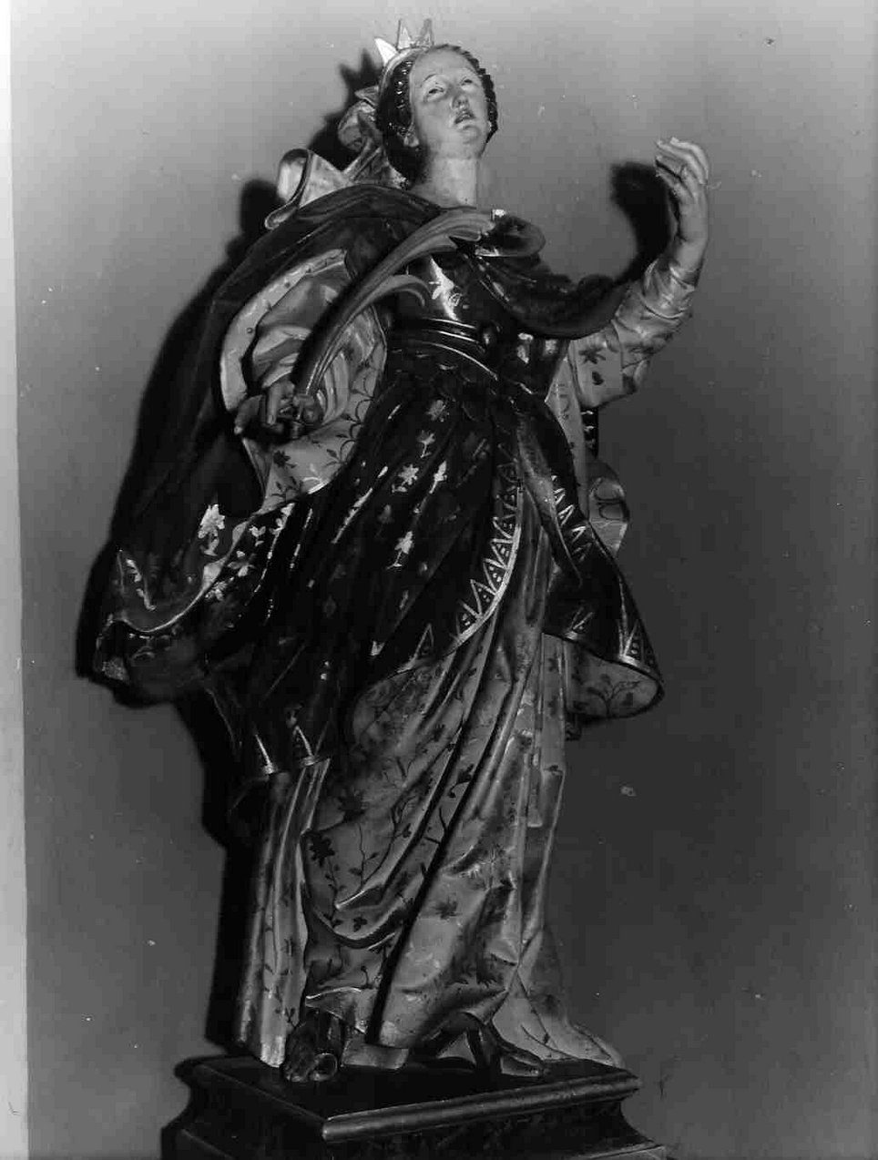 Sant'Orsola (statua, opera isolata) - bottega italiana (sec. XVIII)