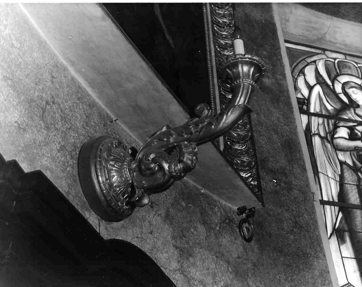 portacandele, coppia - bottega ligure (seconda metà sec. XIX)