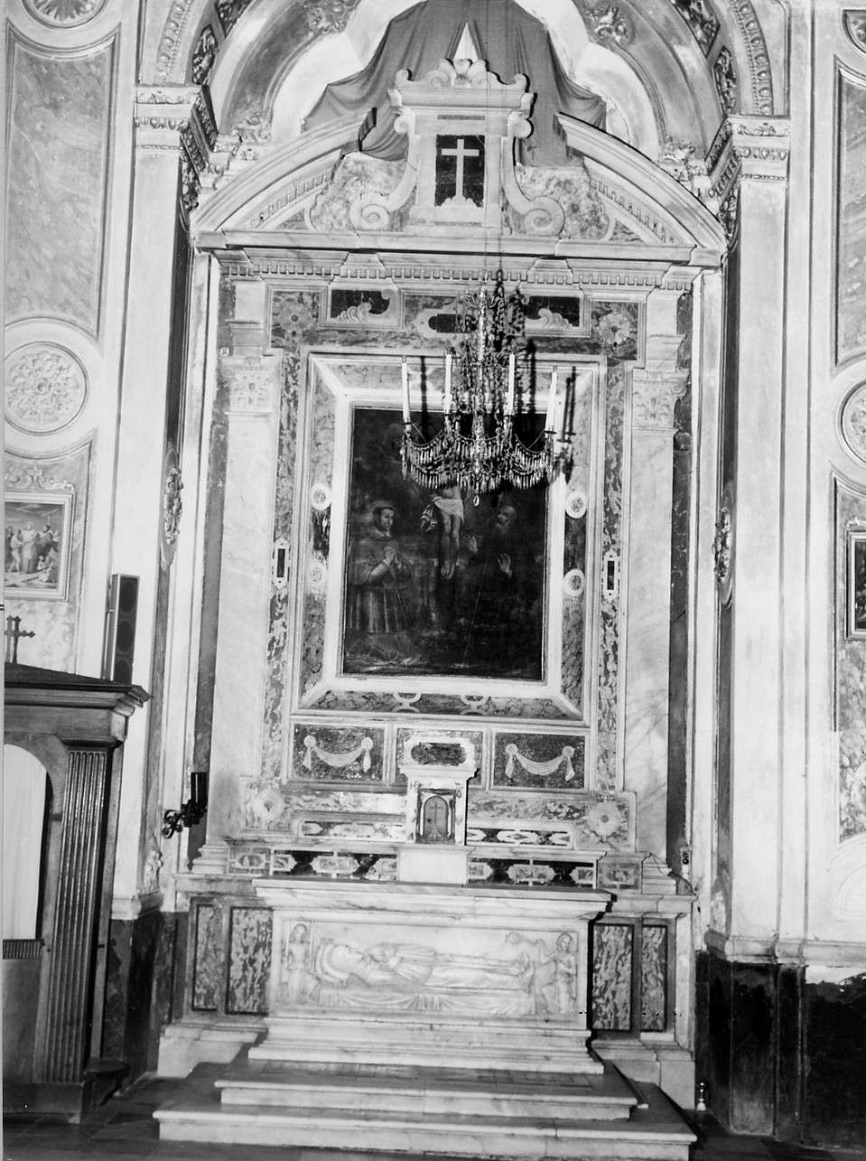 altare, elemento d'insieme - bottega ligure (sec. XVIII, sec. XIX)