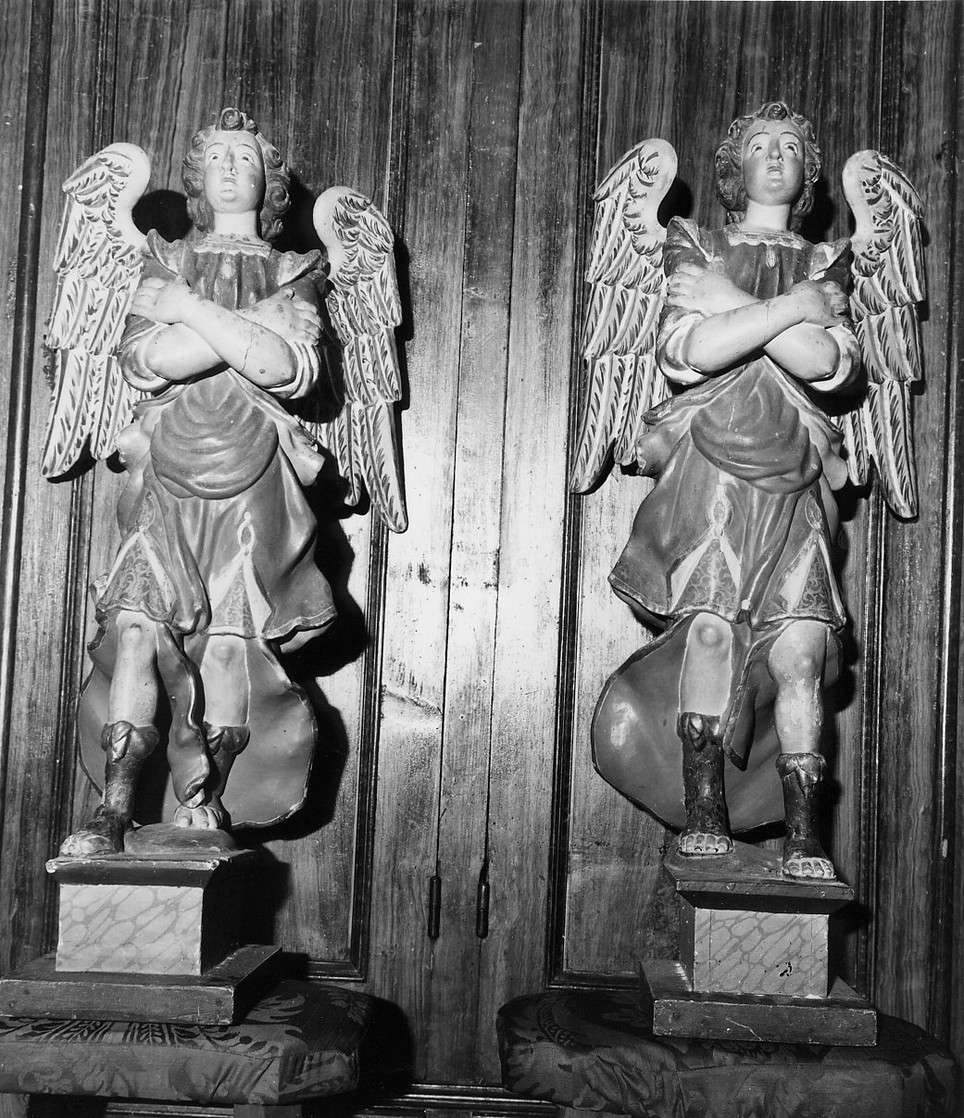 angelo (statua, coppia) - bottega ligure (fine sec. XVIII)