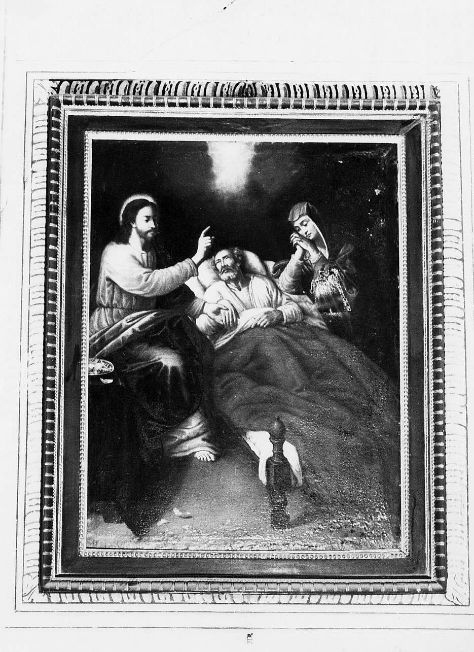 morte di San Giuseppe (dipinto, opera isolata) - ambito ligure (sec. XVII)