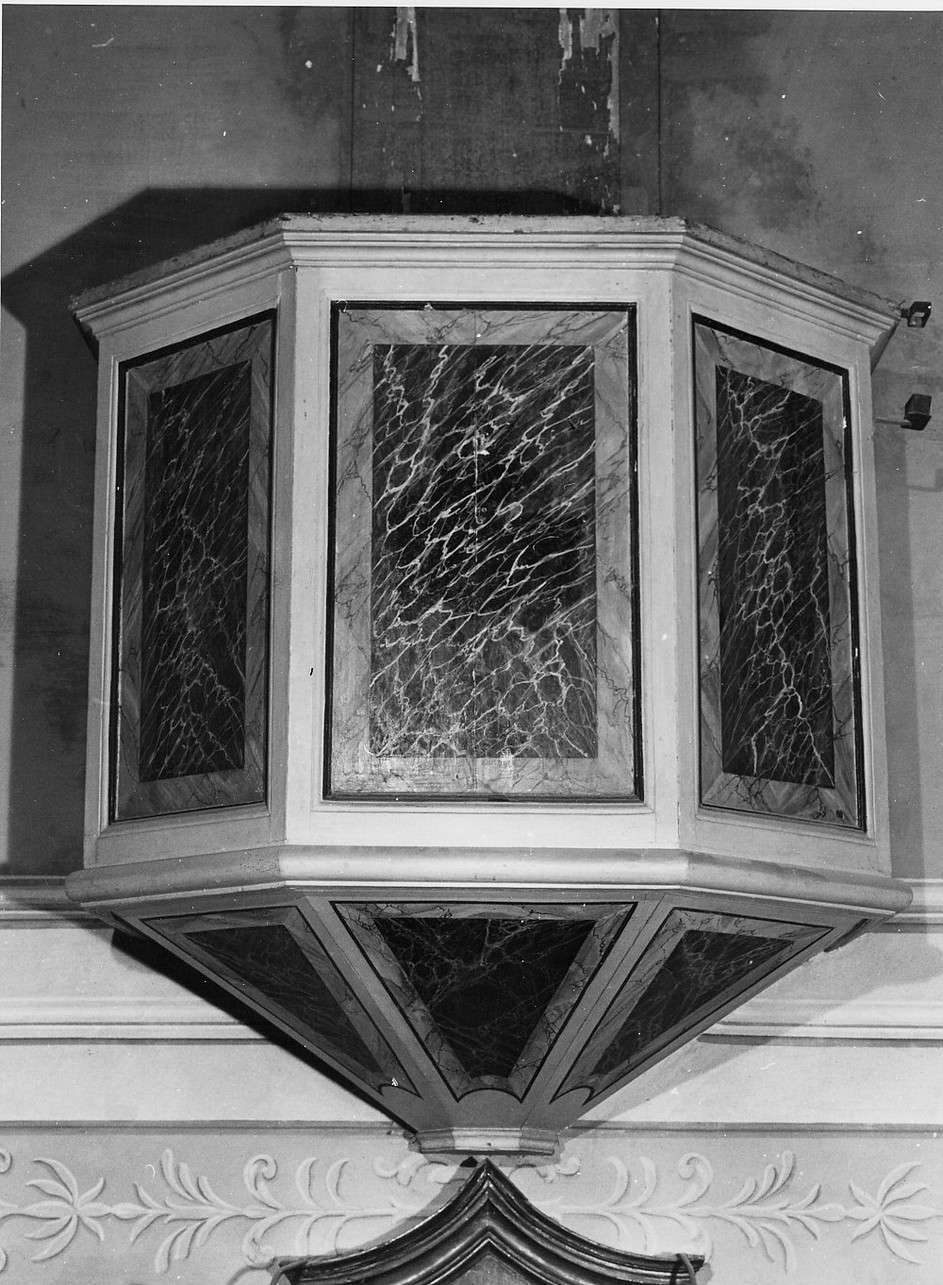 pulpito, opera isolata - bottega ligure (fine sec. XIX)